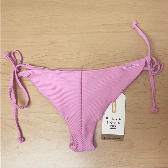 Pink Ribbed Bikini Bottom - Picture 2 of 9